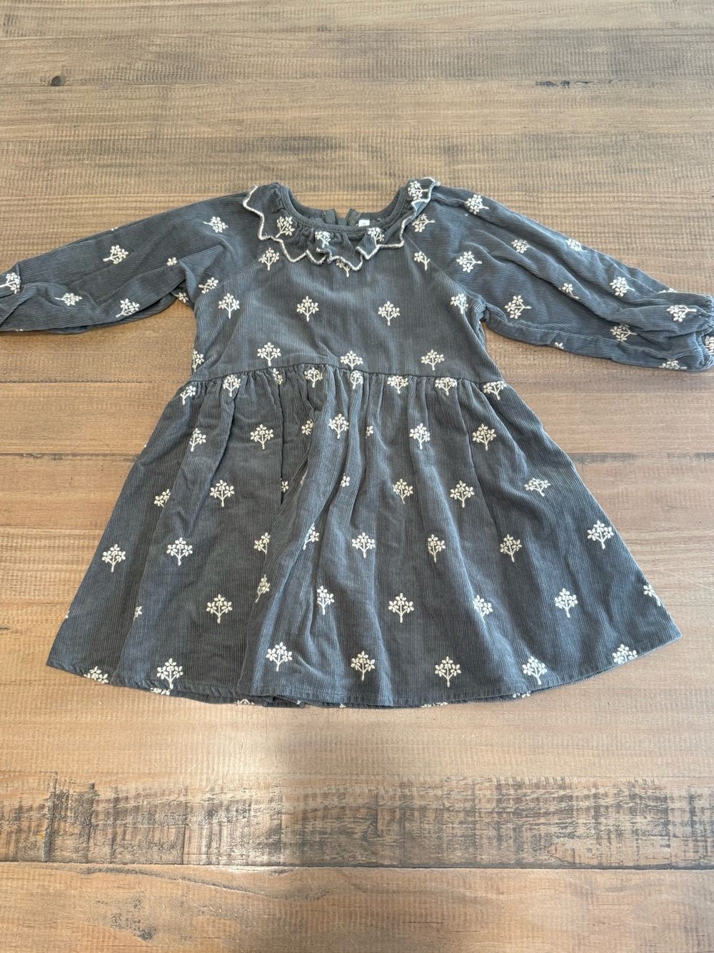 Rylee + Cru Freya Dress in Forest Green - 2/3Y